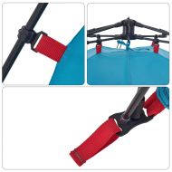 Къмпинг палатка куполна 3-местна синя бързо освобождаване