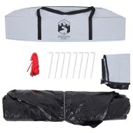 Къмпинг палатка куполна 3 души бял блекаут бързо освобождаване