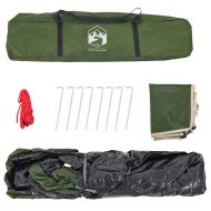 Къмпинг палатка куполна 3-местна зелена бързо освобождаване