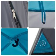 Къмпинг палатка куполна 4-местна синя бързо освобождаване