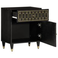 Нощно шкафче 50x33x60 см мангово дърво масив