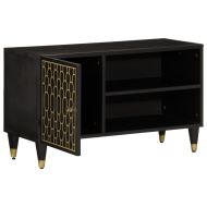 ТВ шкаф, 80x31,5x46 см, мангово дърво масив