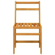 Балконски комплект от 3 части, масивна акациева дървесина