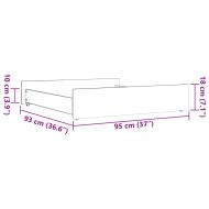 Чекмеджета за легло, 2 бр, восъчнокафяви, бор масив