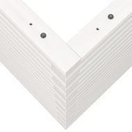 Градински сандък, бял, 90x60x68,5 см, масивна борова дървесина