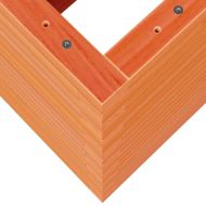 Градинска кашпа, восъчнокафява, 90x40x68,5см борово дърво масив