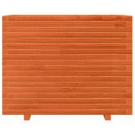 Градинска кашпа, восъчнокафява, 90x60x72,5 см, бор масив