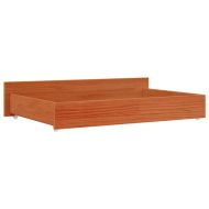 Чекмеджета за легло, 4 бр, восъчнокафяви, бор масив