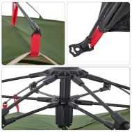 Къмпинг палатка куполна 2-местна зелена бързо освобождаване