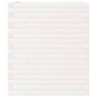 Градински сандък, бял, 60x60x68,5 см, масивна борова дървесина