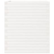 Градински сандък, бял, 60x60x68,5 см, масивна борова дървесина