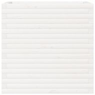 Градински сандък, бял, 70x40x68,5 см, масивна борова дървесина