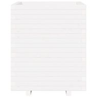 Градински сандък, бял, 60x60x72,5 см, масивна борова дървесина