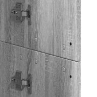 Висок шкаф, сив сонома, 60x35x180 см, инженерно дърво