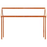 Покрив за детско легло восъчнокафяв 217x95,5x159 см бор масив