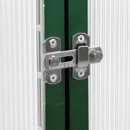 Оранжерия с основа рамка зелен 169x169x195 см алуминий