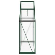 Оранжерия с основа рамка зелен 169x58x195 см алуминий