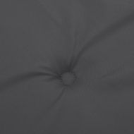 Възглавница за градинска пейка меланж антрацит 180x50x7 см плат