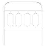 Метална резервна табла за легло, бяла, 90 см