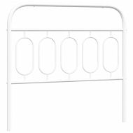 Метална резервна табла за легло, бяла, 107 см