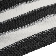 Засенчваща мрежа антрацит и бял 1x25 м HDPE 75 г/м²
