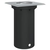 Наземна външна лампа квадратна черна 10,5x10,5 см лят алуминий