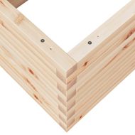 Градинска кашпа 110x60x45,5 см масивна борова дървесина