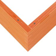 Градинска кашпа, восъчнокафява, 80x80x45,5 см, бор масив