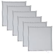 Градински подложки за седалка 6 бр, 45x45x2 см, квадратни