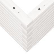 Градински сандък, бял, 90x40x45,5 см, масивна борова дървесина