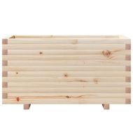 Градинска кашпа 90x40x49,5 см масивна борова дървесина