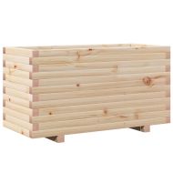 Градинска кашпа 90x40x49,5 см масивна борова дървесина