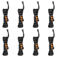 Опъващи въжета за палатка с ключове и рефлектори 8 бр 4 м 4 мм