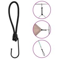 Ластични въжета с куки 25 бр 17 см