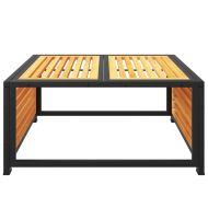 Градинска маса 68x68x30 см масивна акация