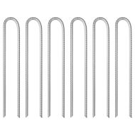 Колче за палатка 6 бр U-образно 37 см Ø10мм поцинкована стомана