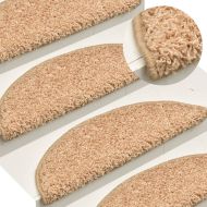 Изтривалки за стълби, 15 бр., 65x21x4 см, златни, полукръгли, големи