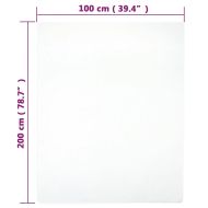 Чаршаф с ластик, бял, 100x200 см, памук