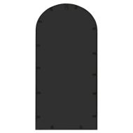 Огледало, черно, 70x30 см, желязо, за употреба на закрито