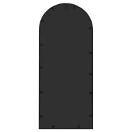 Огледало, черно, 100x45 см, желязо, за употреба на закрито