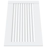 Врати за шкафове решетен дизайн 2 бр бял 39,5x59,4 см бор масив