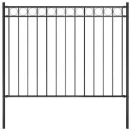 Градинска ограда Assen стомана 1,7x1 м черна