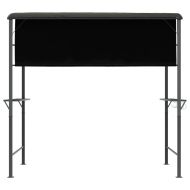 Беседка с покрив 220x110x200 см антрацит