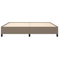 Рамка за легло без матрак, таупе, 200x200 см, плат