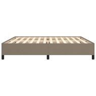 Рамка за легло без матрак, таупе, 200x200 см, плат