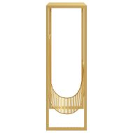 Поставка за списания, златиста, 35x15x45 см, стомана