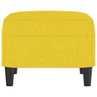 Табуретка, светложълта, 60x50x41 см, текстил