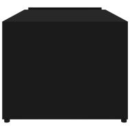 Маса за кафе, черна, 90x45x35 см, инженерно дърво