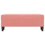 Пейка, розова, 100x35x41 см, кадифе