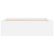 Рамка за легло, бяла, 120x190 см, Small Double